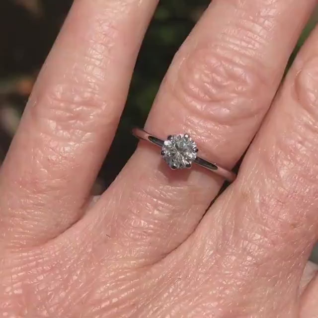 Tiffany's solitaire sale engagement ring