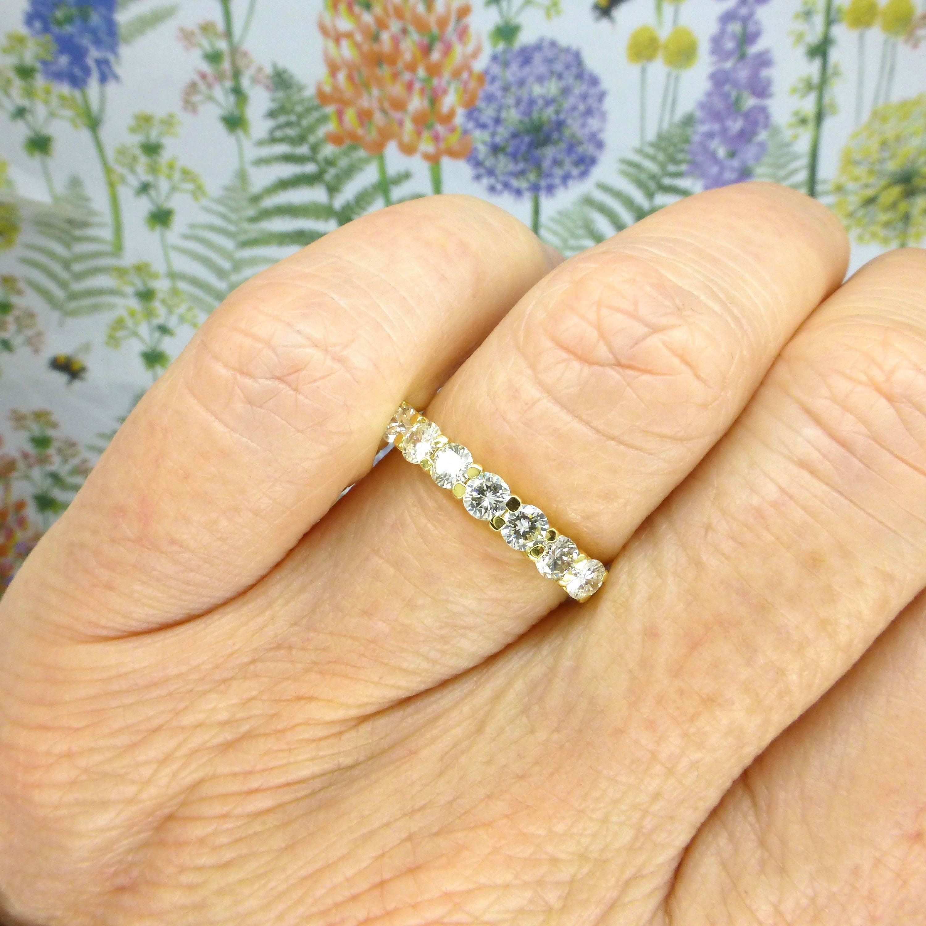 18 carat deals gold eternity ring