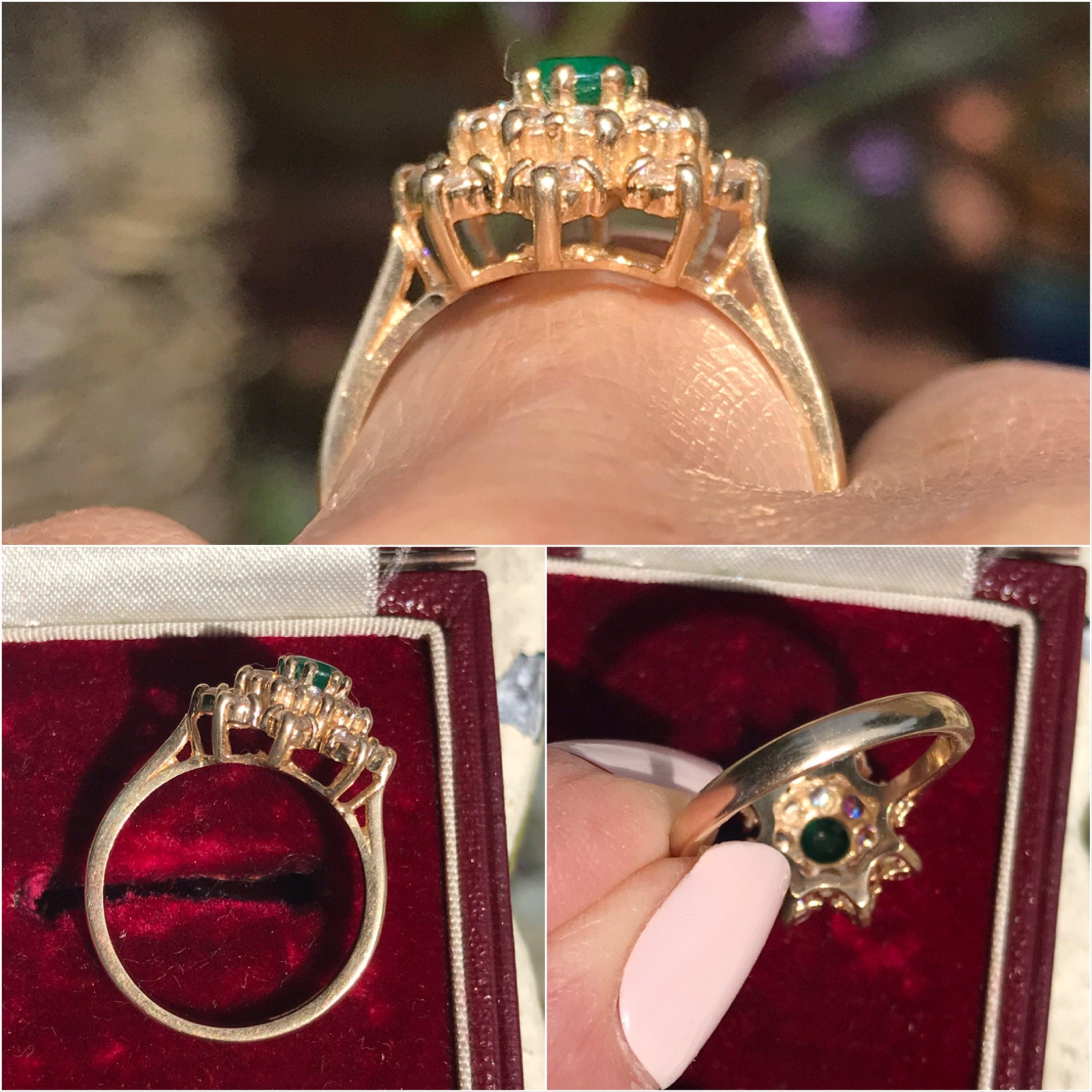 Faux hot sale engagement rings