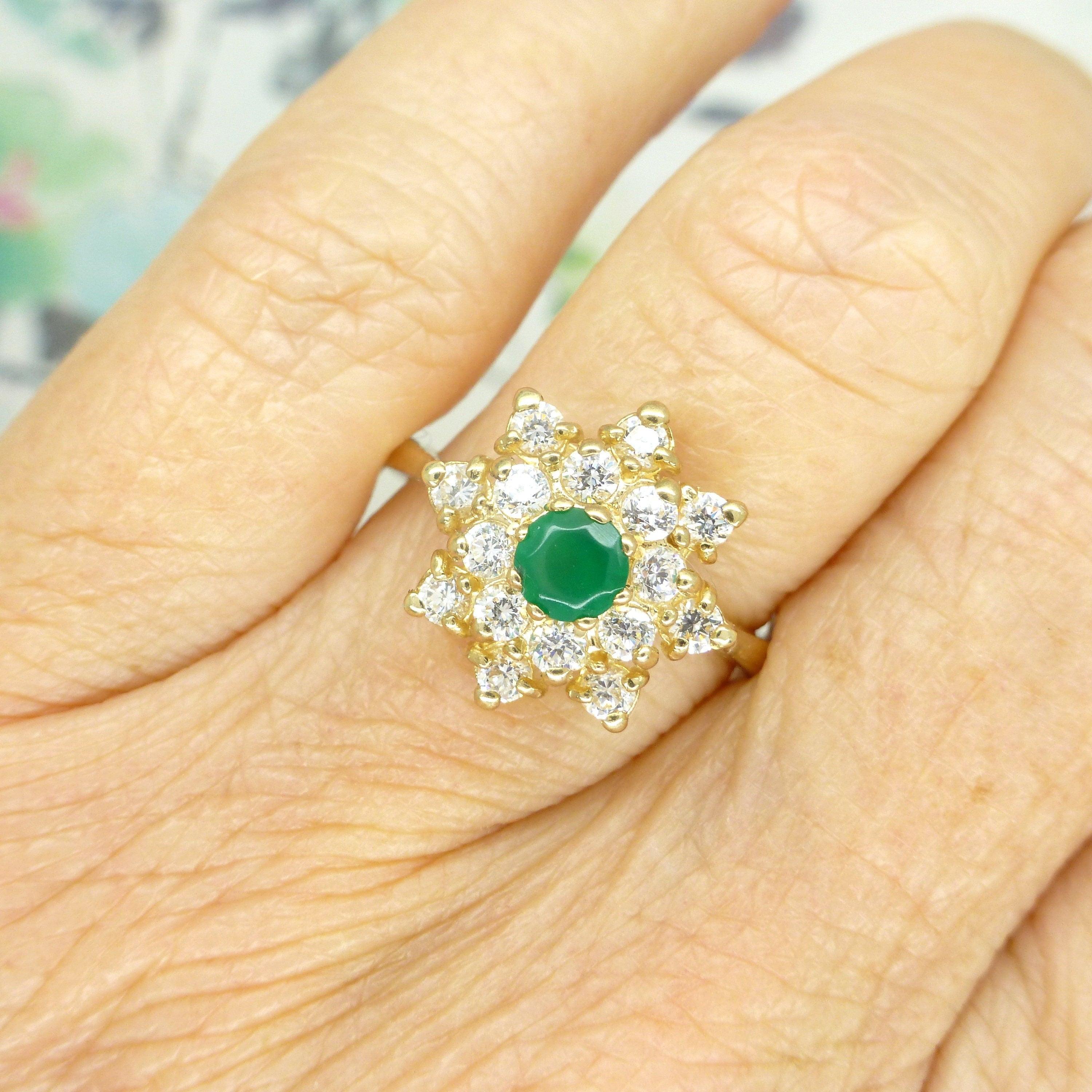 Cz hot sale cluster ring