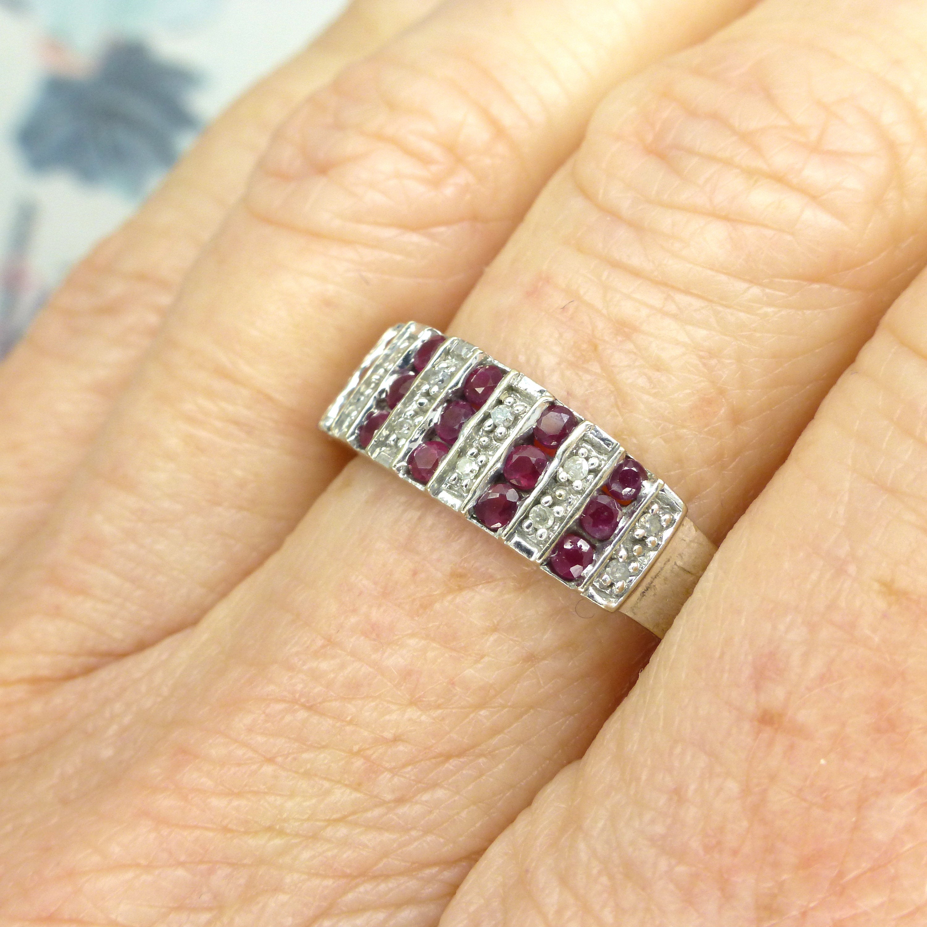 Ruby full hot sale eternity ring