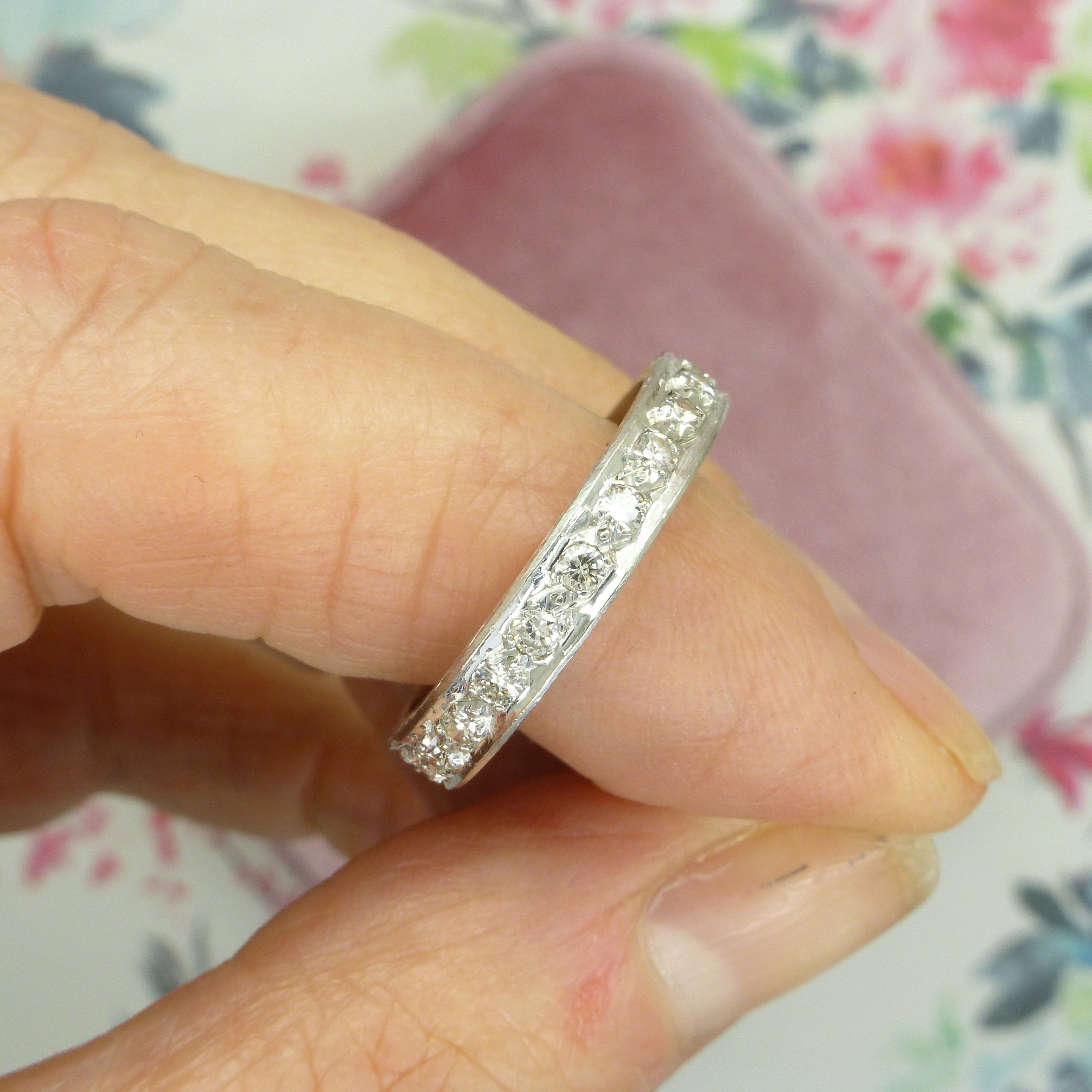 Vintage gold eternity deals ring