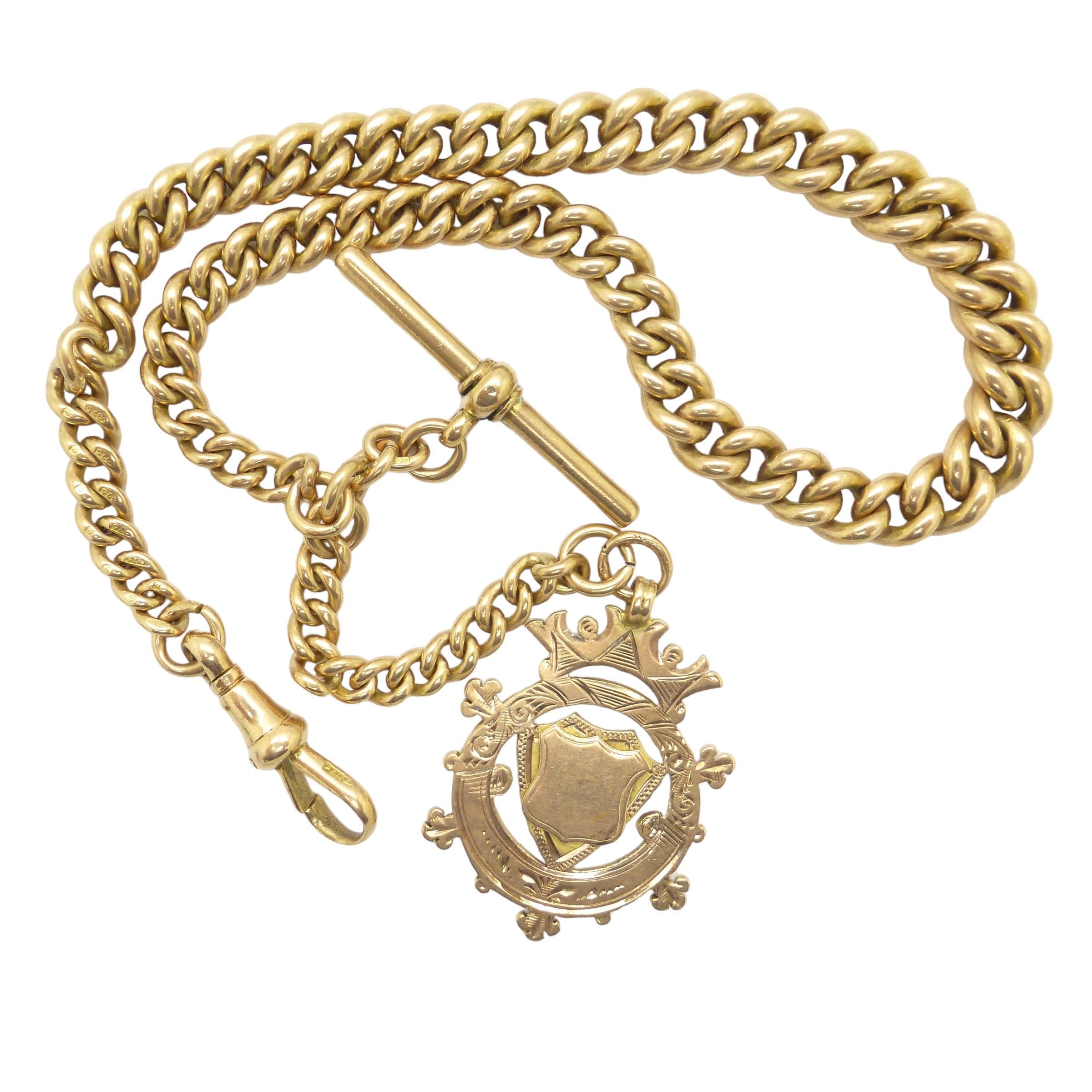 Yellow Gold Albert Chain | Antique Necklaces for Sale | AC Silver